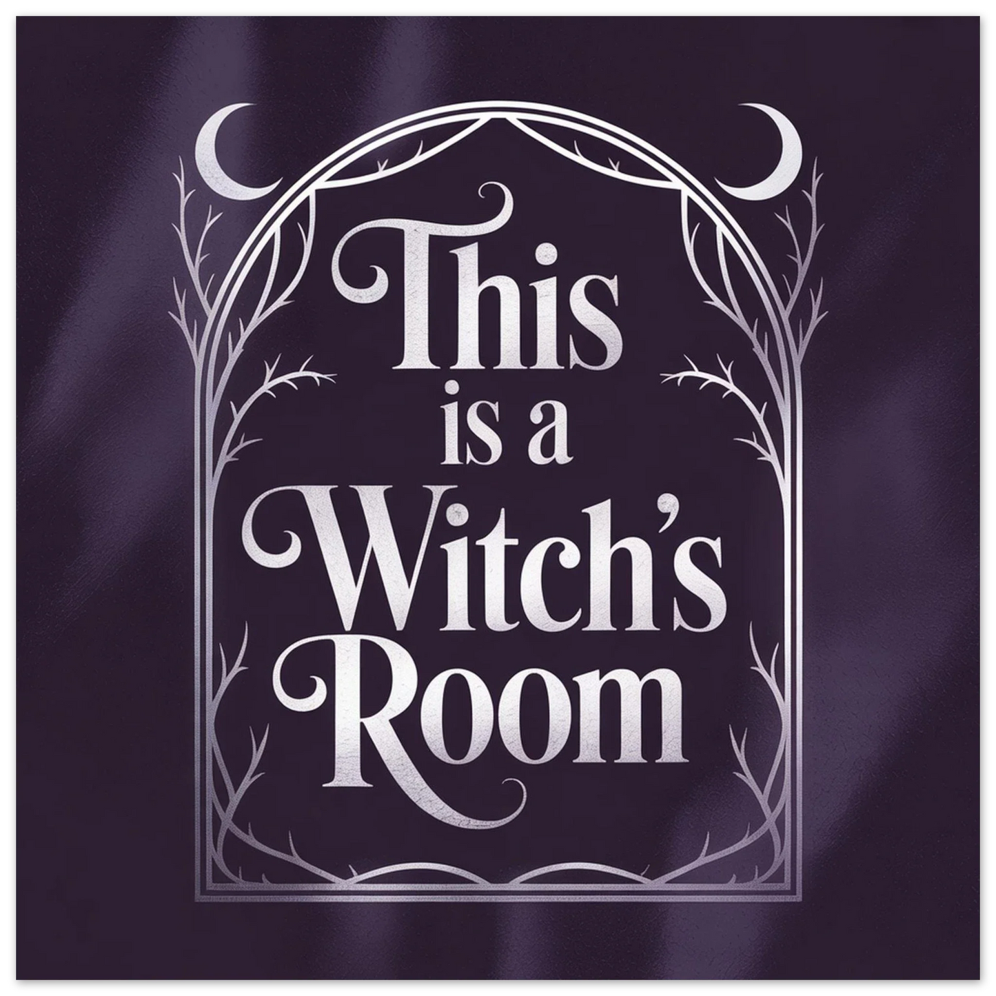 Witch’s Room Territory Marker Print (30×30 cm / 12×12″) – Bold Witchy Wall Art
