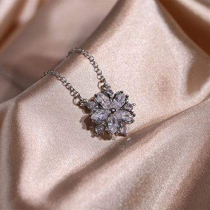 Zircon Women Necklace, Ring & Earrings Set