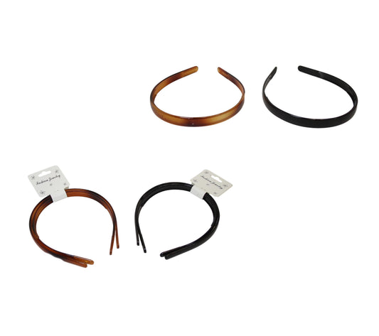 Girls Fancy Plain Hair Headbands Pack of 2