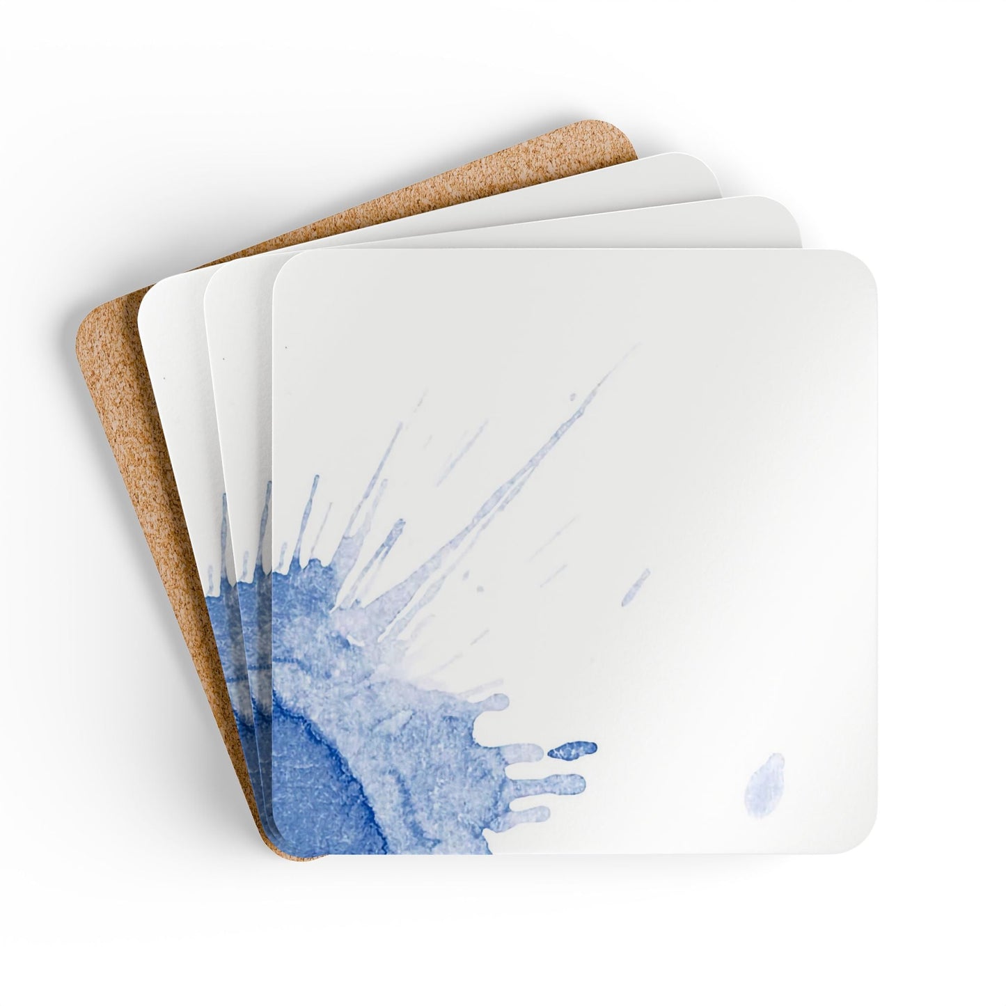 Watercolour Blue Splash - Coaster Set