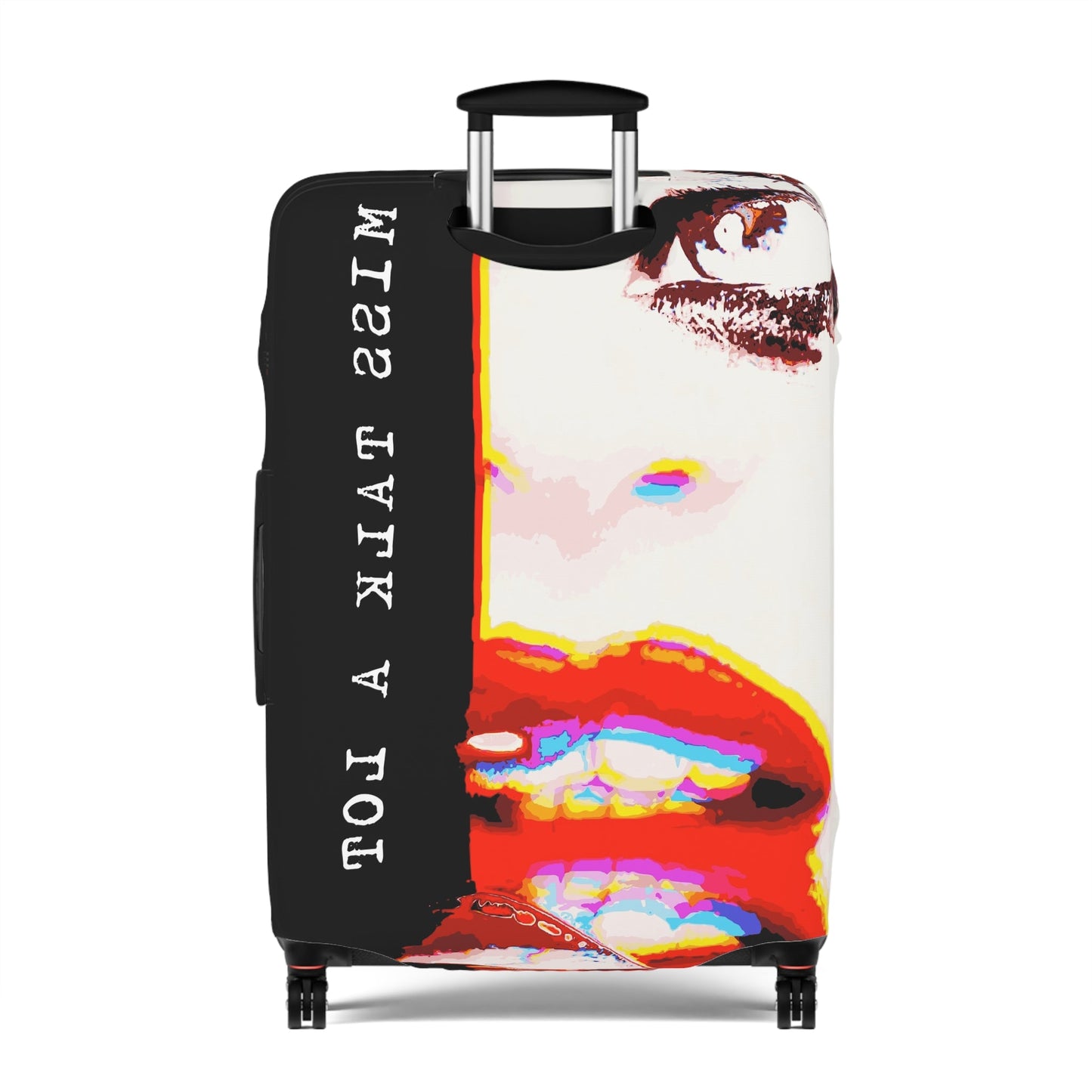 Miss Talk A Lot – Protective Suitcase Cover