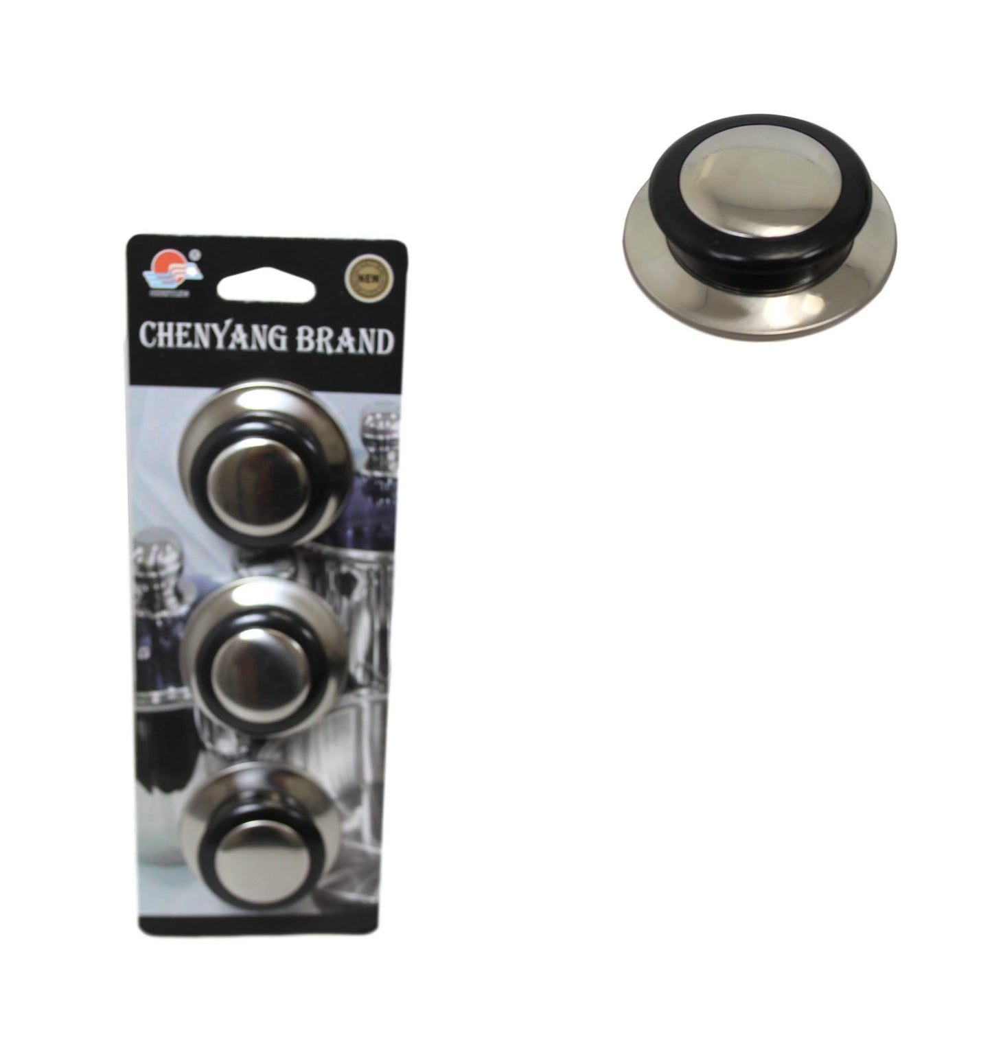 Universal Metal Pan Lid Knobs Pack Set of 3