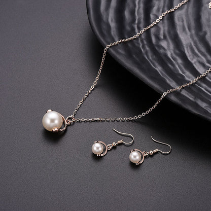Two-Piece Earrings & Pearl Jewellery Set