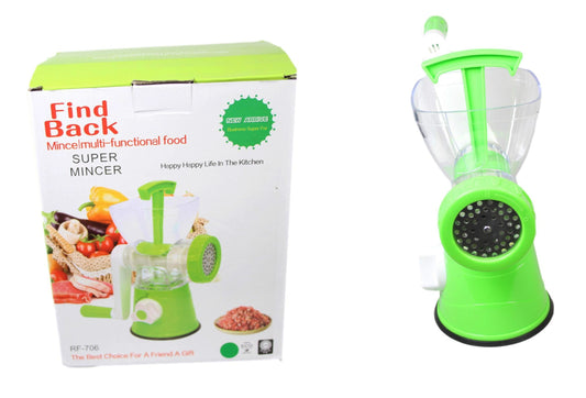 Compact Green MultiFunctional Food Mincer Kitchen Essential