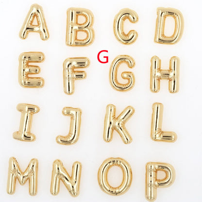 Glossy Letters Pendant Necklace