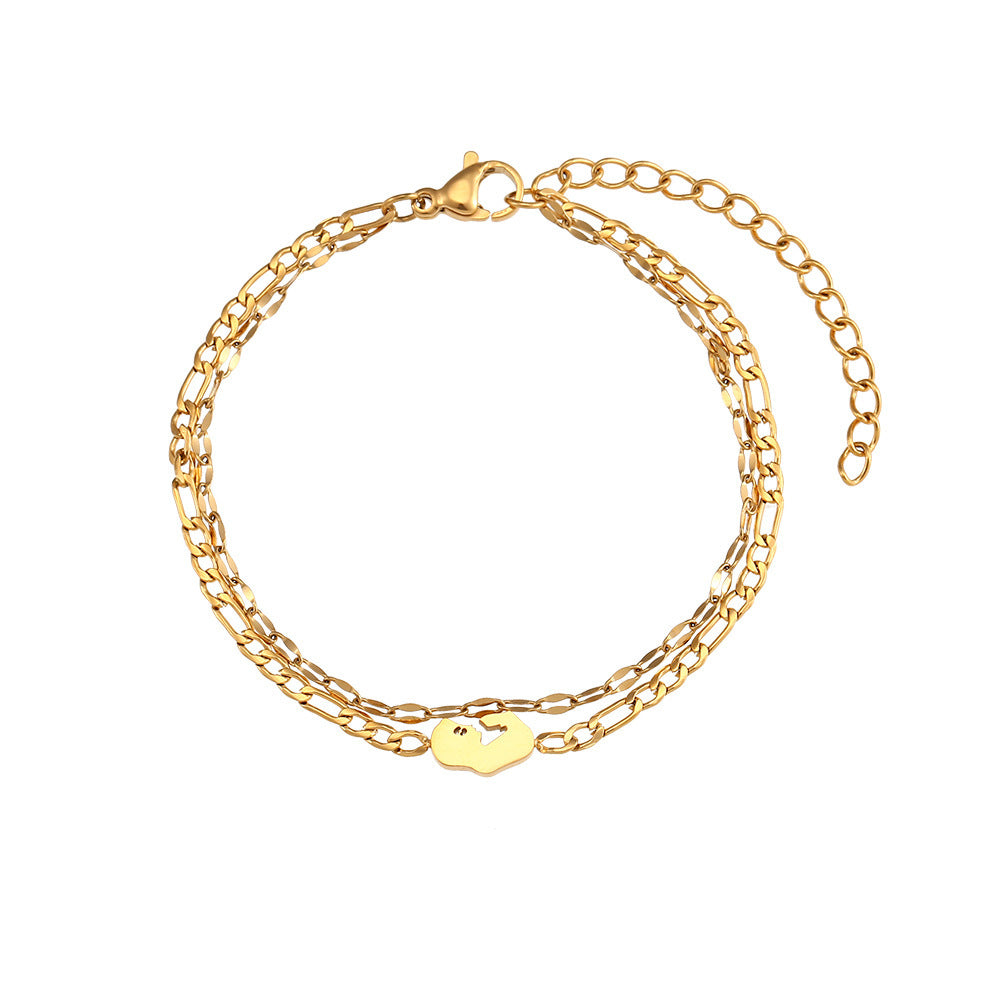 Beads Twist Chain Double Layer Bracelets