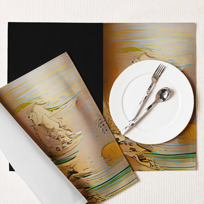 Half Black Half Gāolàng - Placemat Set