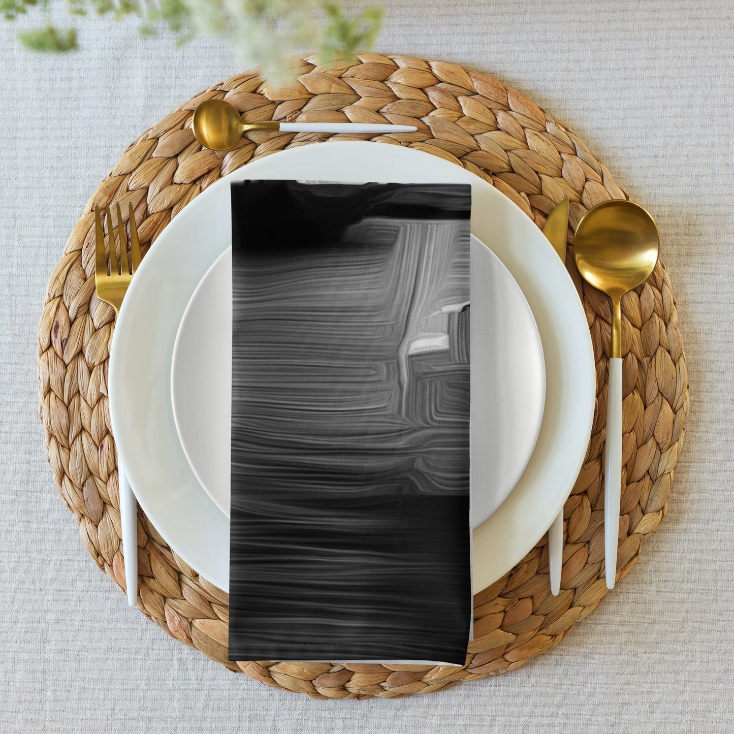 The Sleeping Yachts (at Night) - Cloth Napkin Set