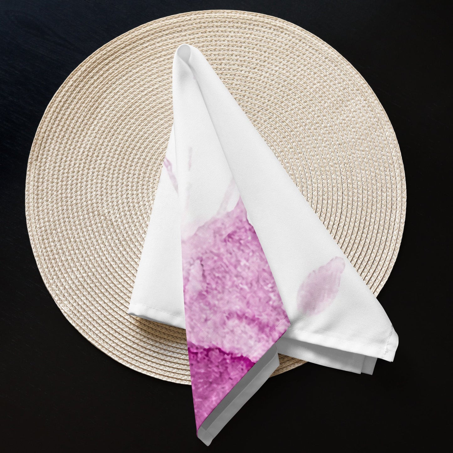 Watercolour Pink Splash - Cloth Napkin Set