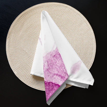 Watercolour Pink Splash - Cloth Napkin Set