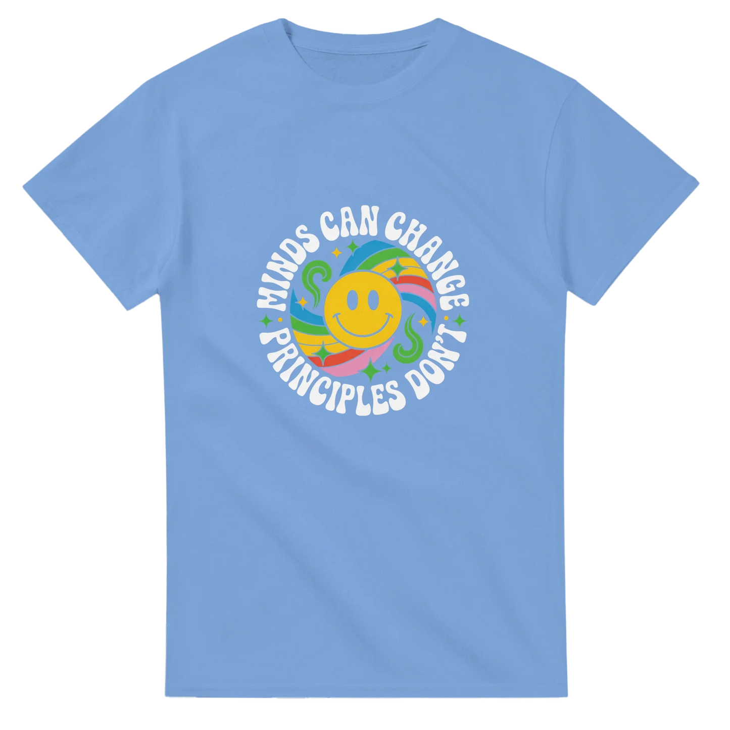 “Minds can Change. Principles don't” Heavyweight Unisex Crewneck T-Shirt