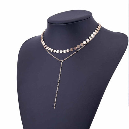 Multi-Layer Coin Choker Necklace
