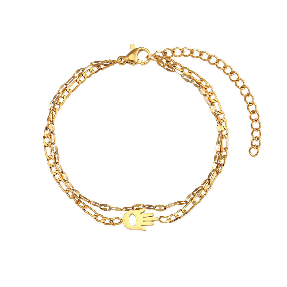 Beads Twist Chain Double Layer Bracelets