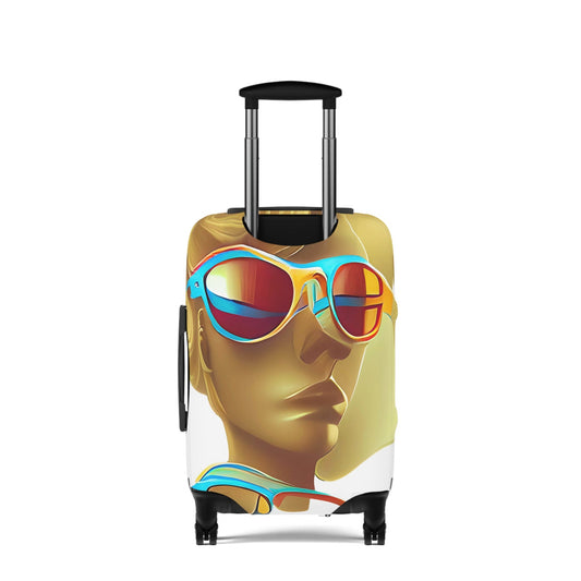 Retro Cool White – Protective Suitcase Cover