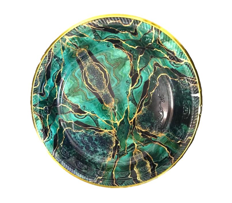 Geode Pattern Plastic Tray 29 x 35 cm