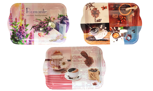 Elegant Plastic Coffee Table Tray Stylish Functional Addition to Your Home