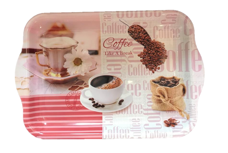 Elegant Plastic Coffee Table Tray Stylish Functional Addition to Your Home