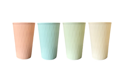 HighQuality Plastic Cup Tumblers Set 13 x 8 cm Pack of 4