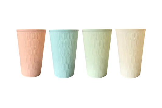 HighQuality Plastic Cup Tumblers Set 13 x 8 cm Pack of 4