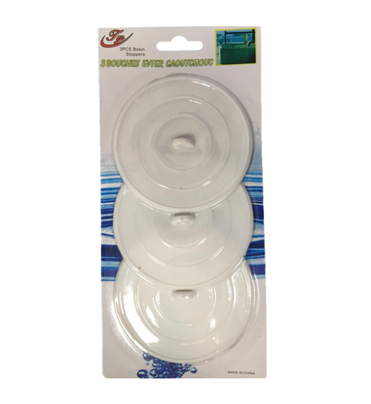3Pack Durable Kitchen Sink Drainer Plugs Prevent Clogs