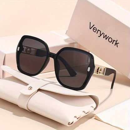 Verywork Women'S Classic Retro Rectangular Fashion Glasses