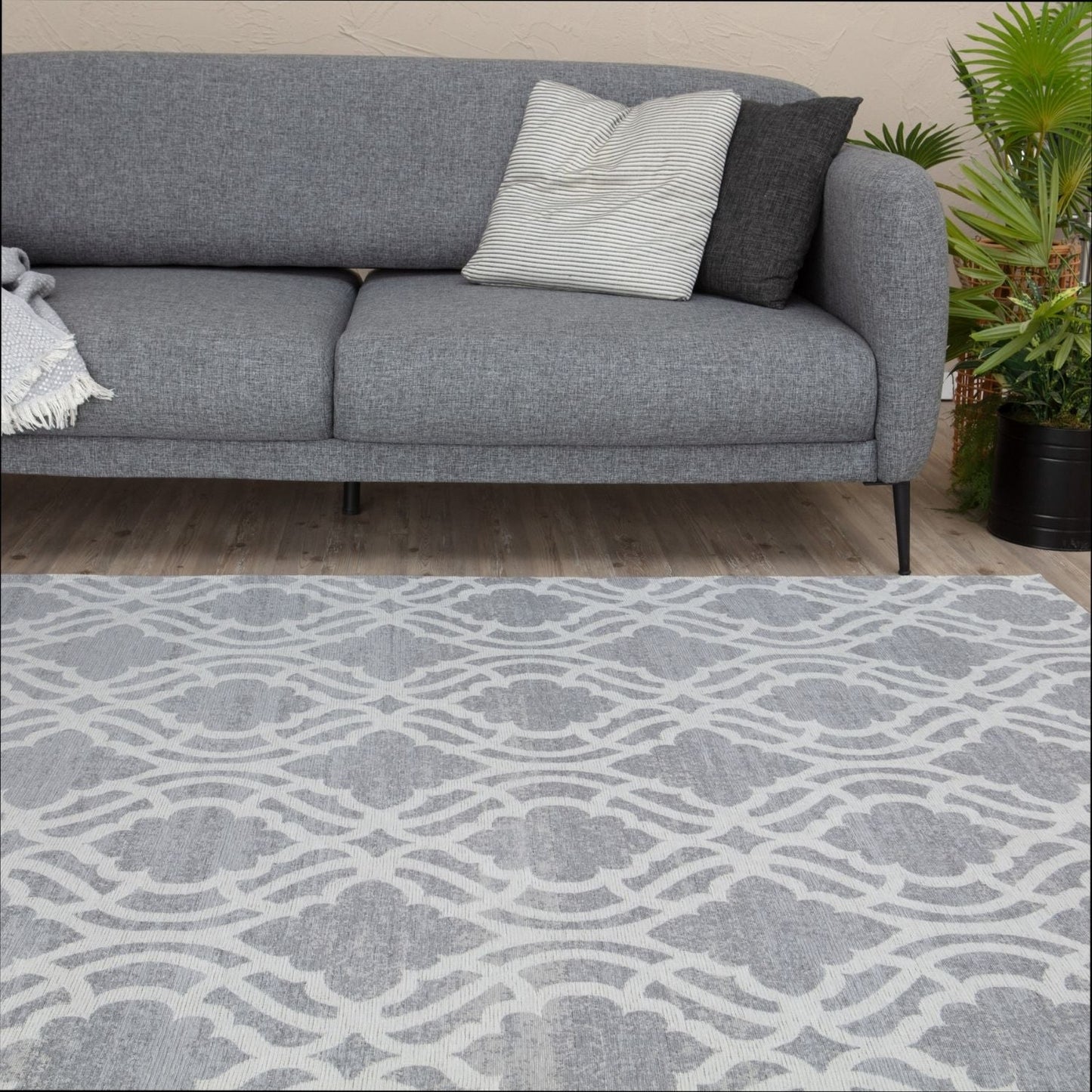 Washable Rug Carina Grey | 6901G
