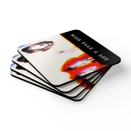 Miss Talk A Lot - Coaster Set - iSAW Company