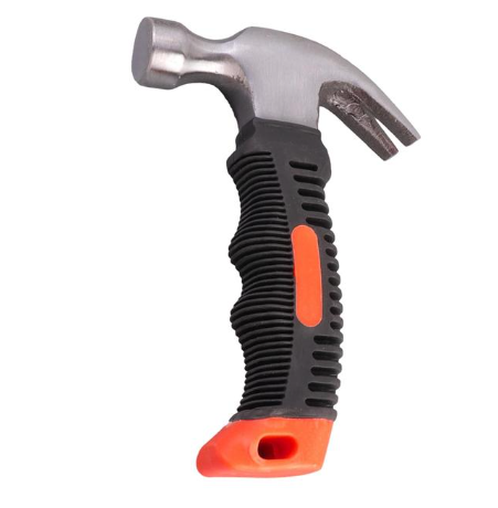 Versatile Steel Claw Hammer with Grip Handle 16 cm
