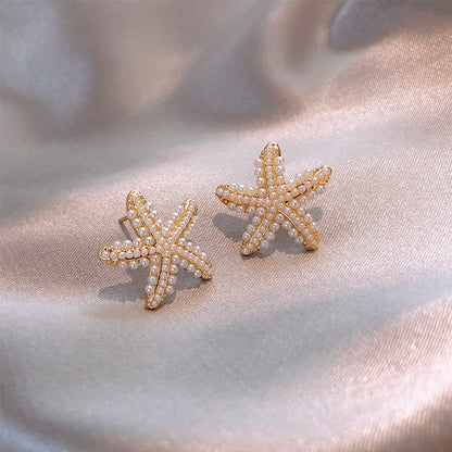Pineapple & Starfish Pearl Earrings