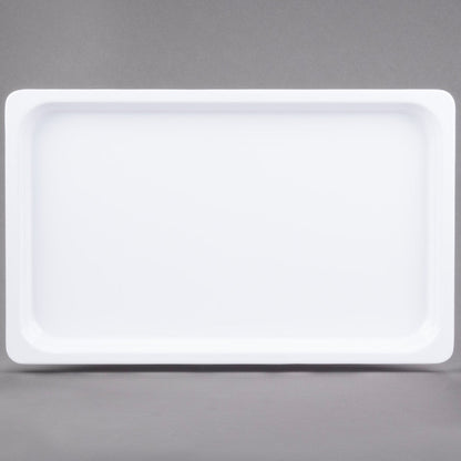 Full Size 1/1" Deep White Anti-Jam Melamine Food Pan