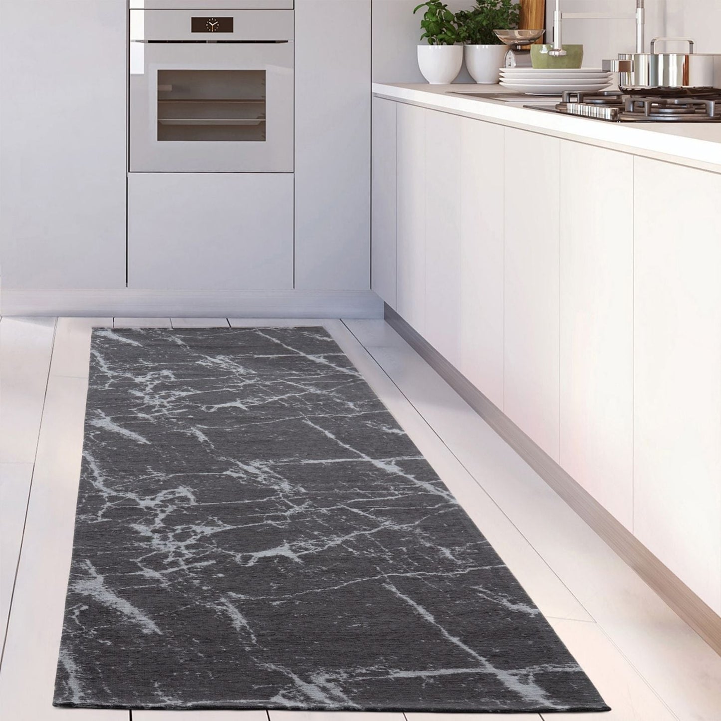 Washable Rug Carina Dark Grey | 6952D