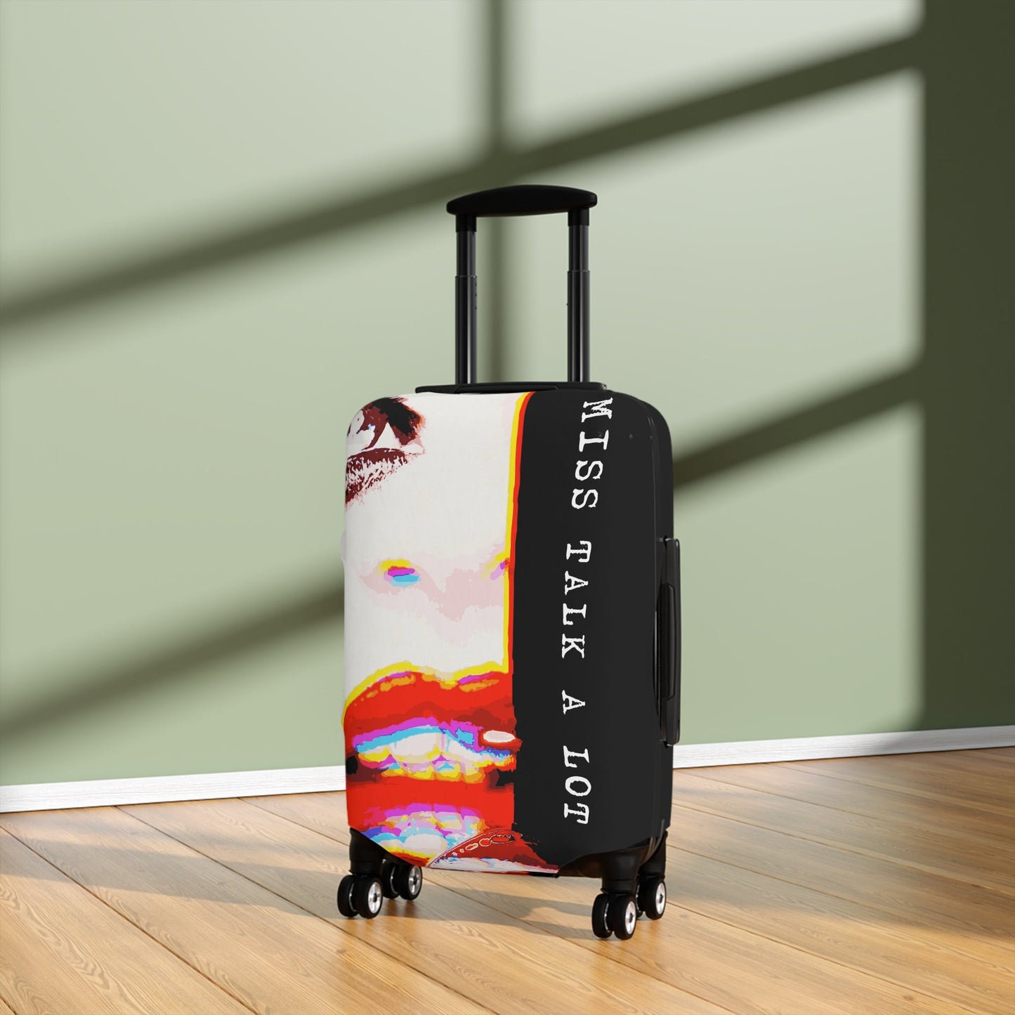 Miss Talk A Lot – Protective Suitcase Cover
