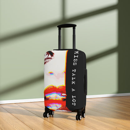 Miss Talk A Lot – Protective Suitcase Cover