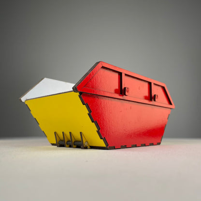 Skip Waste Container - Flatpack Model Kit