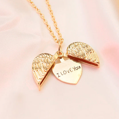 Open Box Letters Necklace