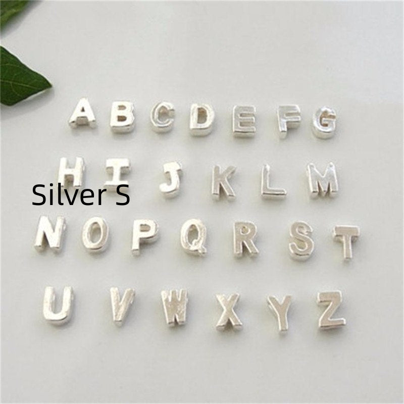 Peach Heart Shaped A-Z Letter Necklace