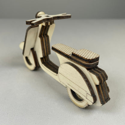 Retro Scooter Bauble - Flatpack Model Kit
