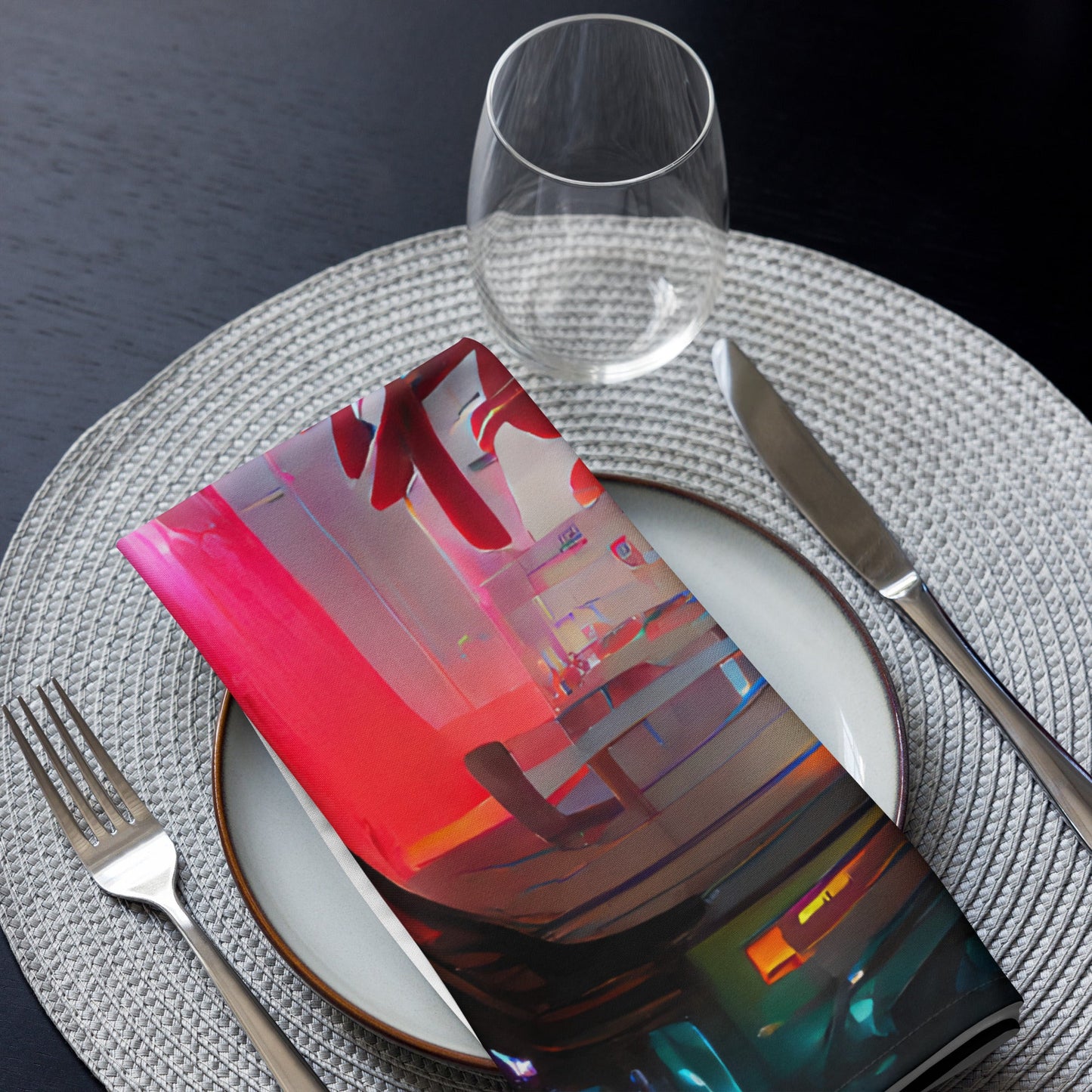 Half Black Half Báijiǔ - Cloth Napkin Set