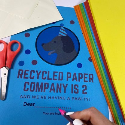 A3 Vivid Coloured Card Recycled - 180gsm Bright Card Pack