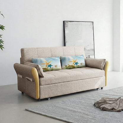 SB152 Two Seater Sofa Bed, Blue