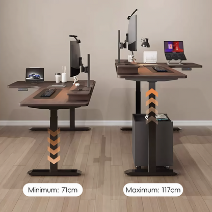 Smart Electric Standing Office Desk, Computer Corner Desk