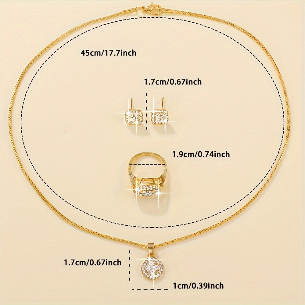 Luxury Diamond-Inspired Jewelry Set
