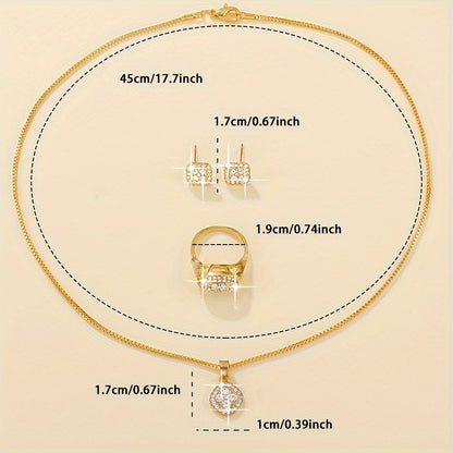 Luxury Diamond-Inspired Jewelry Set