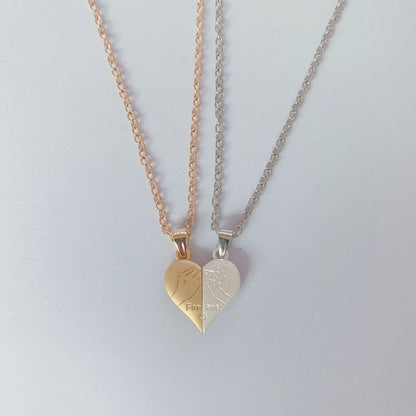 Heart Shaped Magnetic Couple Necklace