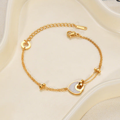 Resin Heart Bracelet