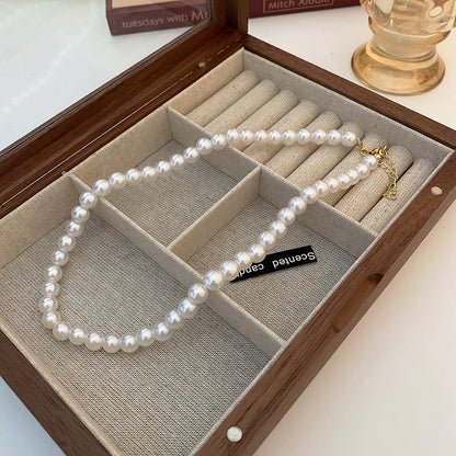 Retro Large Pearl Necklaces