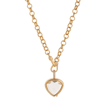 Retro Personalized Glass Charm Locket Box Necklace