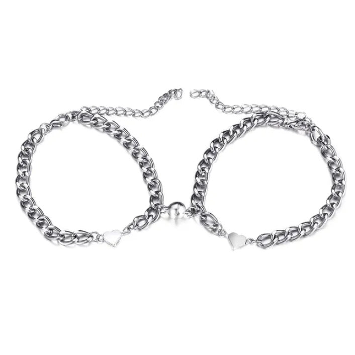 Magnet Love Heart Bracelet for Couples