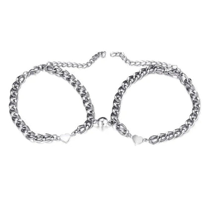 Magnet Love Heart Bracelet for Couples