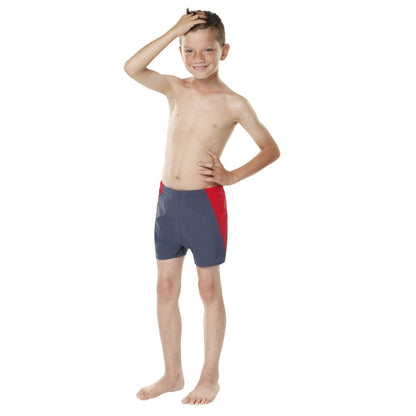 Boy's Swim Shorties Slate Red